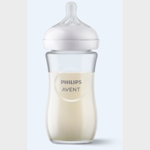 Philips Avent Sutteflaske - 240 Ml - Glas - Medium Genneml�b