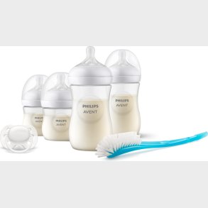 Philips Avent - Natural Response Flaske + 4 Flasker + Ultra Soft Sut + Flaskebrste