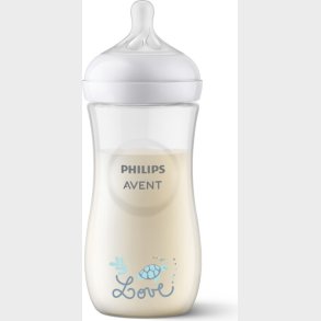 Philips Avent - Sutteflaske, 1 Flaske, 330 Ml, Sut Med Hurtig Genneml�b, 6m+