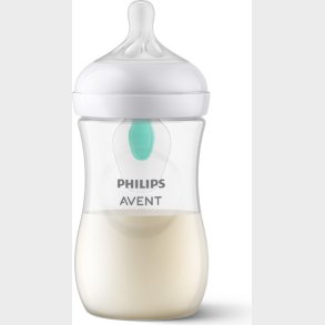 Philips Avent - Sutteflaske Med Airfree udluftningsventil, 260 Ml, Sut Med Medium Gennemlb, 3-6 M