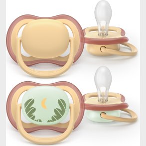 Philips Avent - Ultra Air Soother, 0-6 M, Lysegrn/lys Orange