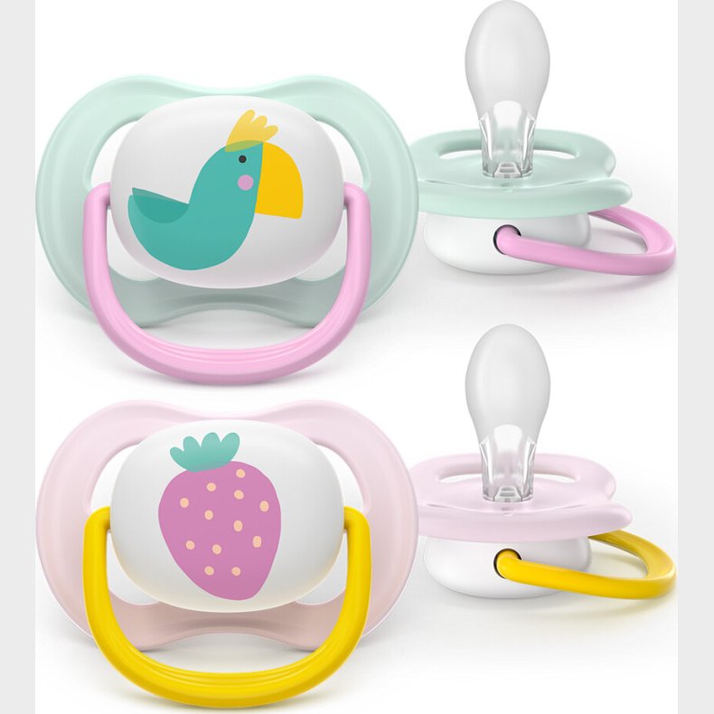 Philips Avent - Ultra Air Soother, 0-6 M Lysegrn/lyserd