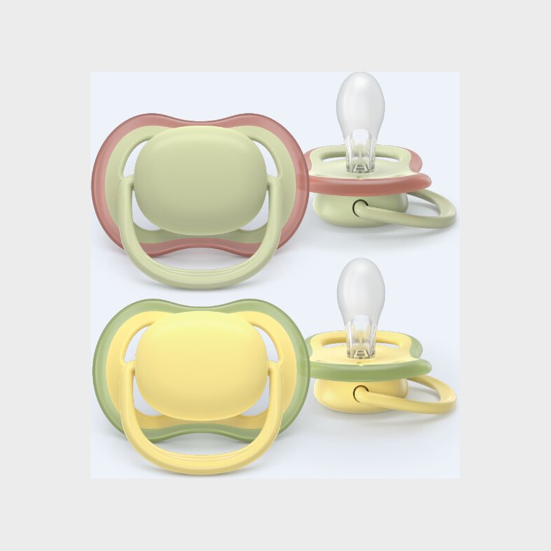 Philips Avent - Ultra Air Soother, +18 M, Lysegrn/gul