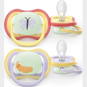 Philips Avent Ultra Air Night Sutter - 0-6 M�neder - Gul Lilla