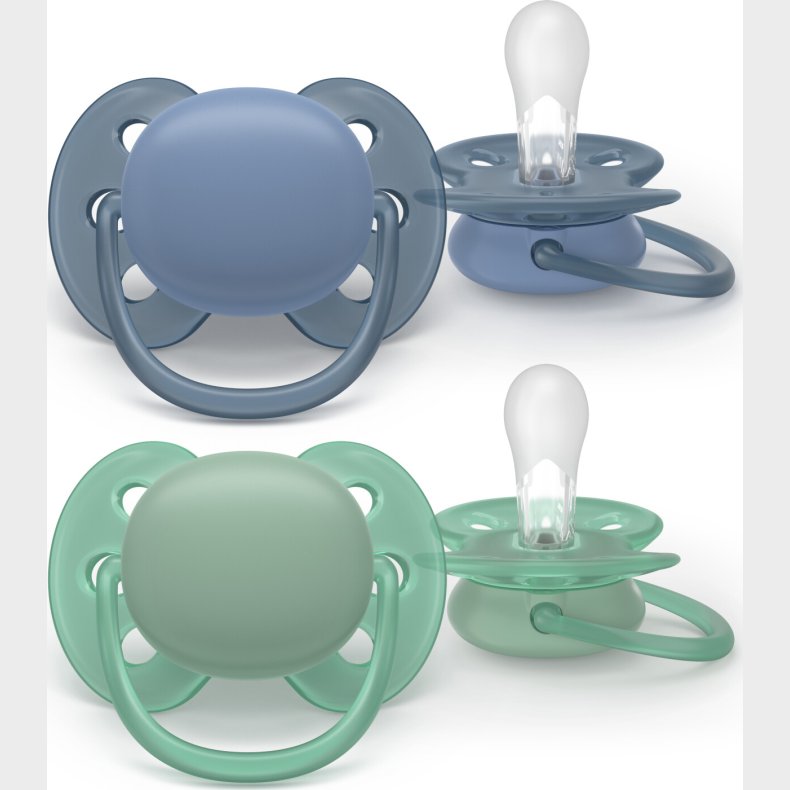 Philips Avent Ultra Soft Soother, Gr/grn
