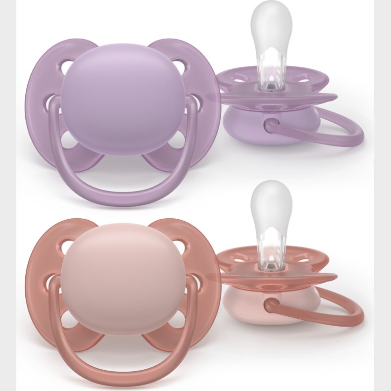 Philips Avent - Ultra Soft Soother, Lilla Og Lyserd