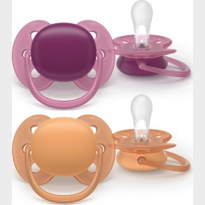 Philips Avent - Ultra Soft Soother, Pink/orange