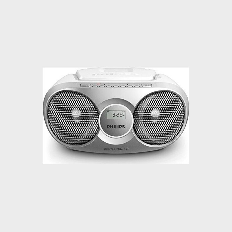 Philips Gettoblaster Med Cd-afspiller Og Aux - Az215/12 - Slv