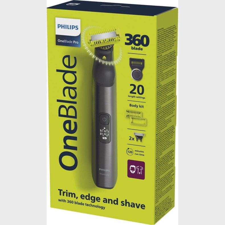 Philips - Oneblade Pro Face & Body Barbermaskine - Qp6552/15
