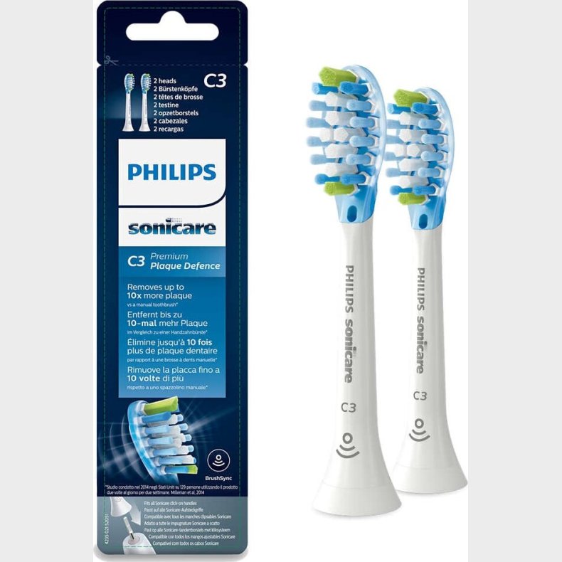 Philips - Sonicare C3 Premium Tandbrstehoveder - 2-pak - Hx9042/17