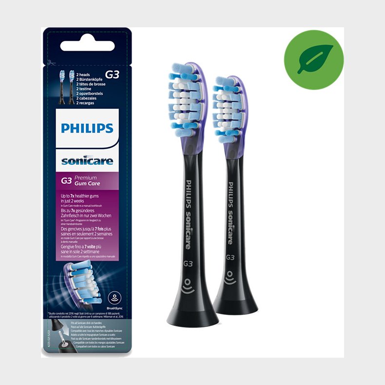 Philips - Sonicare G3 Premium Tandb�rstehoveder - 2-pak - Hx9052/33