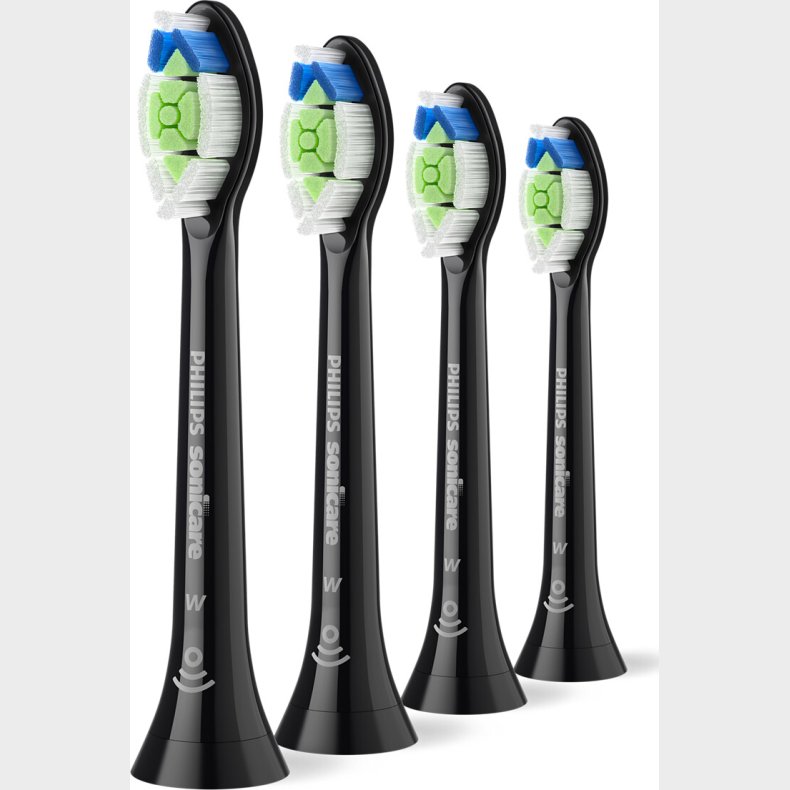 Philips - Sonicare Optimal White - Sort - 4 Stk