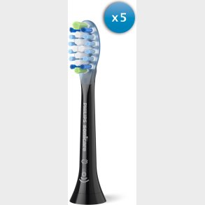 Philips - Sonicare Premium Plaque - Sort - 4+1 Stk