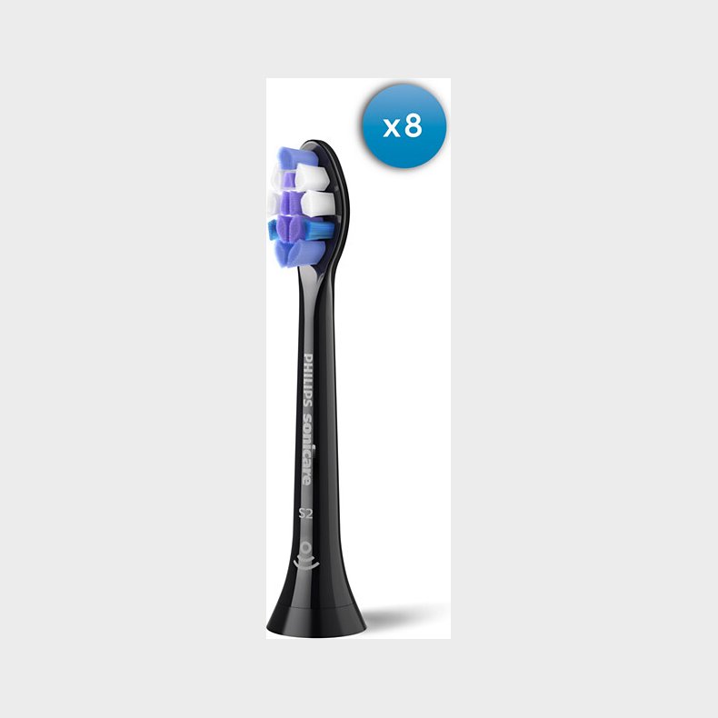 Philips - Sonicare Sensitive S2 - Sort - 8 Stk