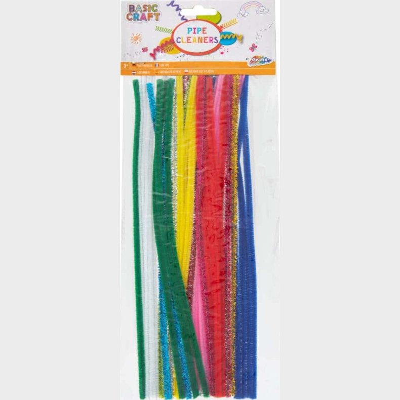 Farvede Piberensere - 35 Cm - 36 Stk - Grafix