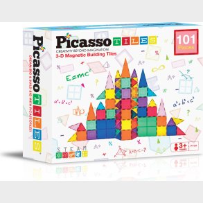 Picasso Tiles - 3d Magnetisk Bygges�t - 101 Dele