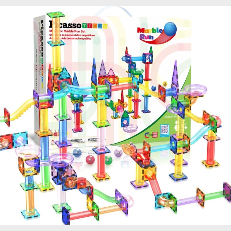 Picasso Tiles - Magnetisk Kuglebane S�t (150 Stk)