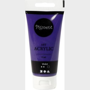 Akrylmaling - Vandbaseret - Halvblank - Dkkende - Violet 75 Ml