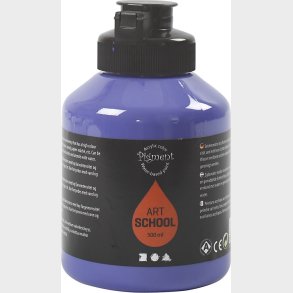 Akrylmaling - Vandbaseret - Halvblank - Halvtransparent - Violet Bl� 500 Ml