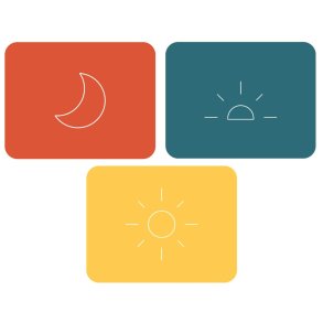 Pictoboards | Piktogram tilbehr - Tidsbilledmagneter, 3 stk.