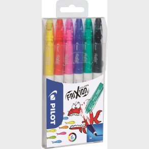 Pilot - Frixion Colors 0,7mm - Assorterede Farver (6 Stk.)