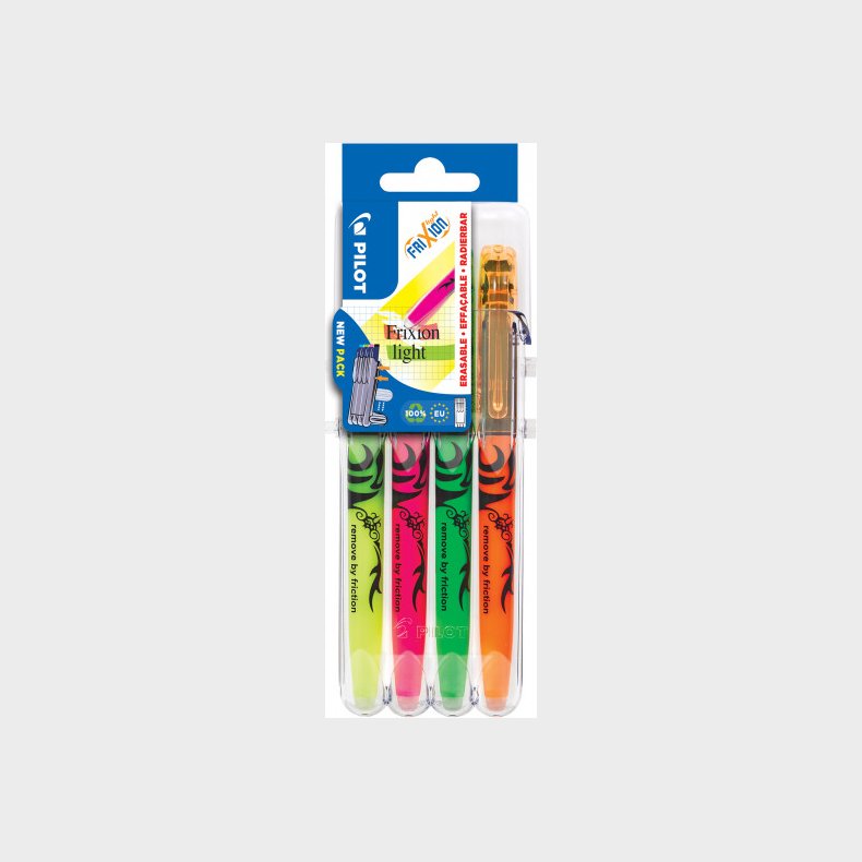 Pilot - Frixion Highlighter Pens Light Se2go Basic (4 Farver)