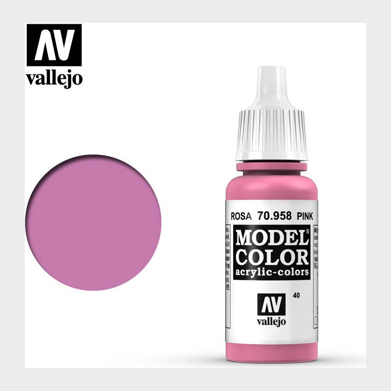 Vallejo - Model Color - Pink Mat - 17-18 Ml - 70958