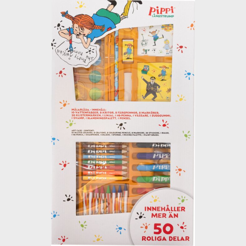Pippi Og Hr Nilson - Artcase Med 52 Enheder