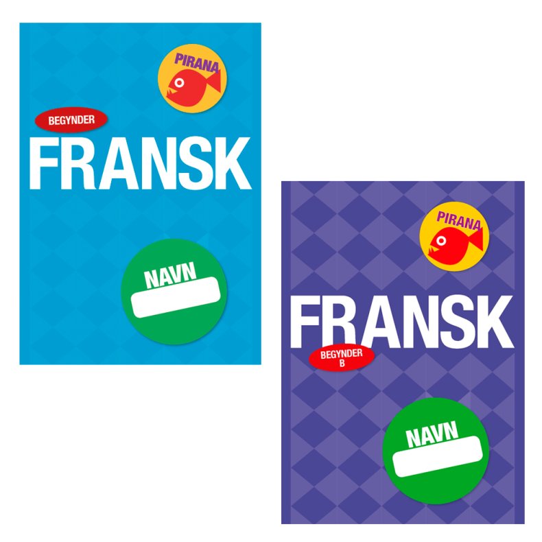 Pirana tr�ningsh�fte - Fransk: Begynder + Let�vet