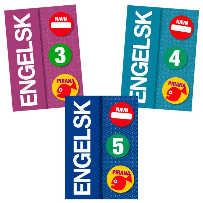 Pirana tr�ningsh�fte - Engelsk: 3.-5. kl.