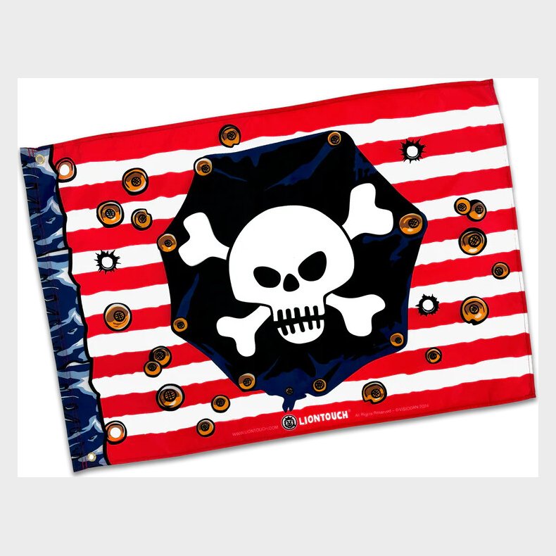 Piratflag - Pirate Red Stripe-serien - 100 X 70 Cm