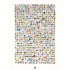 Girafprodukter | Plakat 50 x 70 cm - Snak om lidt af hvert