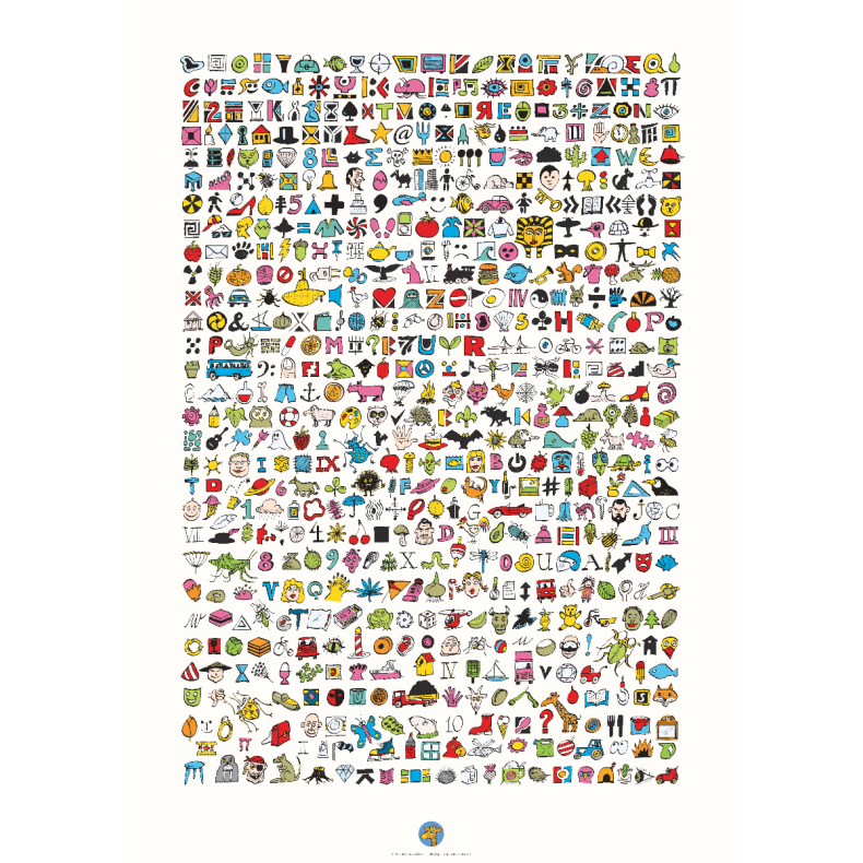 Girafprodukter | Plakat 50 x 70 cm - Snak om lidt af hvert