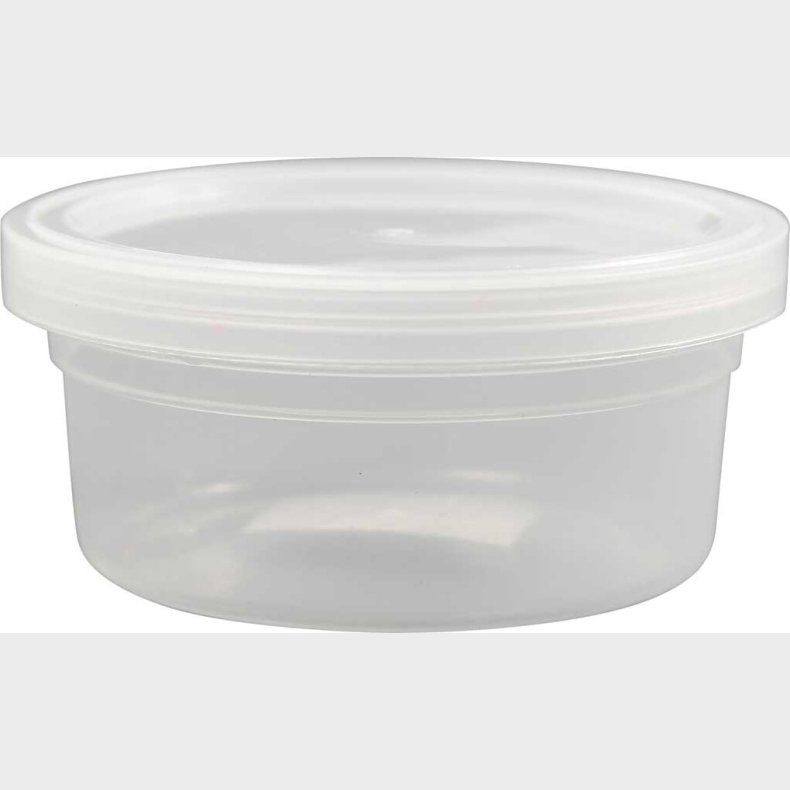 Plastbtte Med Lg - H 38 Mm -  84 Mm - 125 Ml - 20 Stk.