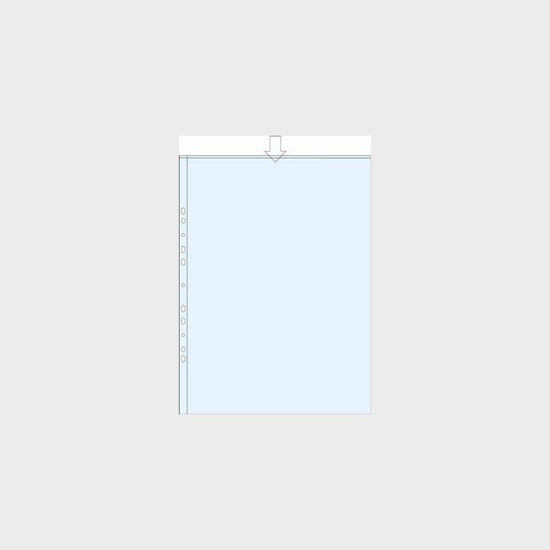 Plastlomme A3 - 10 Stk Hjformat - Bright Office