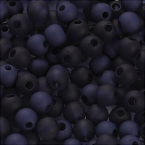 Plastperler -  6 Mm - Hulstr. 2 Mm - Bl - 40 G