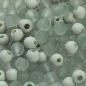 Plastperler -  6 Mm - Hulstr. 2 Mm - Lys Grn - 40 G