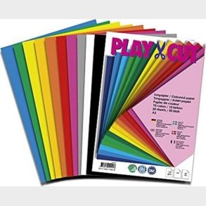 Playcut Karton A3 300 G - 50 Ark Assorterede