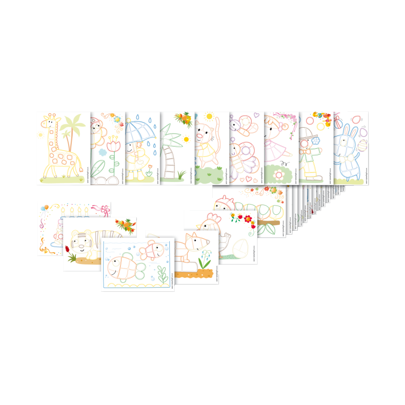 PlayMais tilbehr - Deko-kort, 24 stk