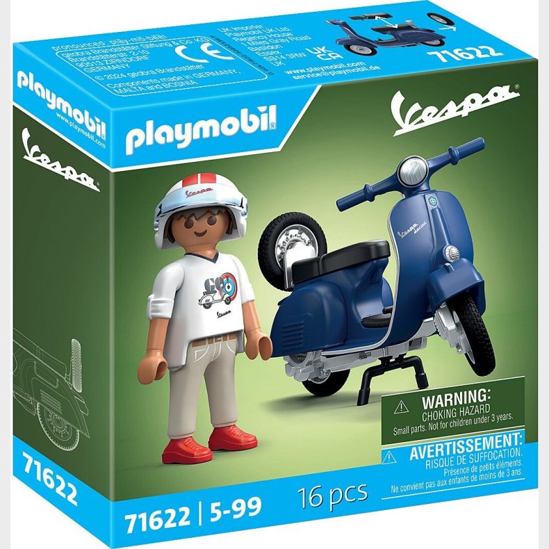 Playmobil - 1969 Vespa 150 Sprint Veloce - Blue - 71622