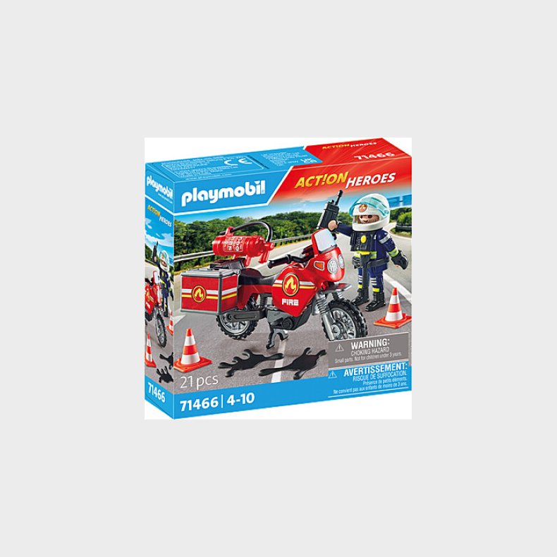 Playmobil Action Heroes - Brandbil P� Ulykkesstedet - 71466
