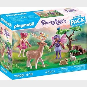 Playmobil Princess Magic - Feer Med Skovdyr - 71800