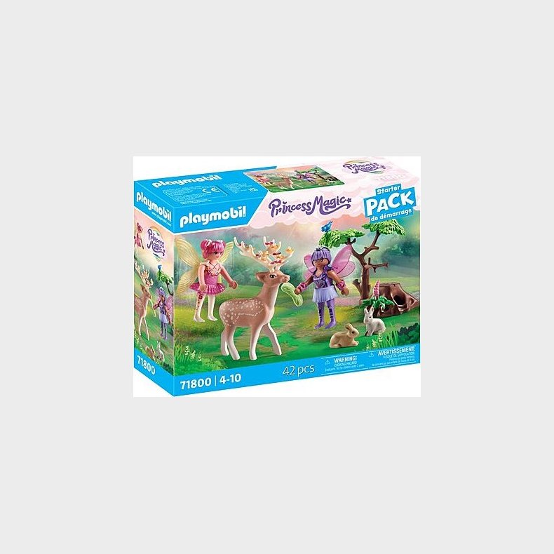 Playmobil Princess Magic - Feer Med Skovdyr - 71800