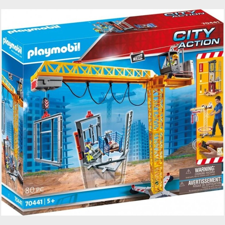 Playmobil City Action - Fjernbetjent Kran - 70441