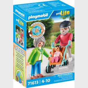 Playmobil My Life - Bedsteforldre Med Baby - 71613