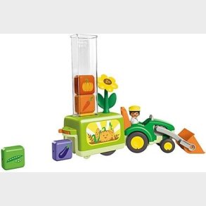 Playmobil - Junior: Tractor With Load And Drop Planter (71773)