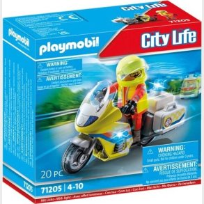 Playmobil City Life - L�gemotorcykel Med Blinklys - 71205