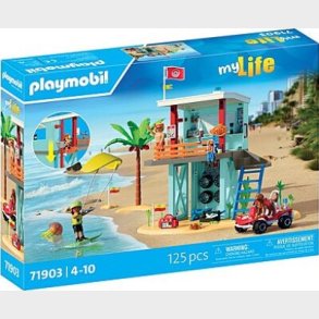 Playmobil - My Life: Lifeguard Tower With Beach Buggy (71903)