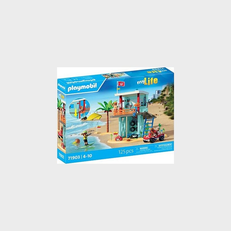 Playmobil - My Life: Lifeguard Tower With Beach Buggy (71903)