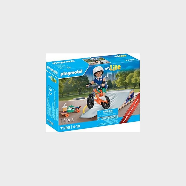 Playmobil - My Life: Skateboarder With Ramp (71798)